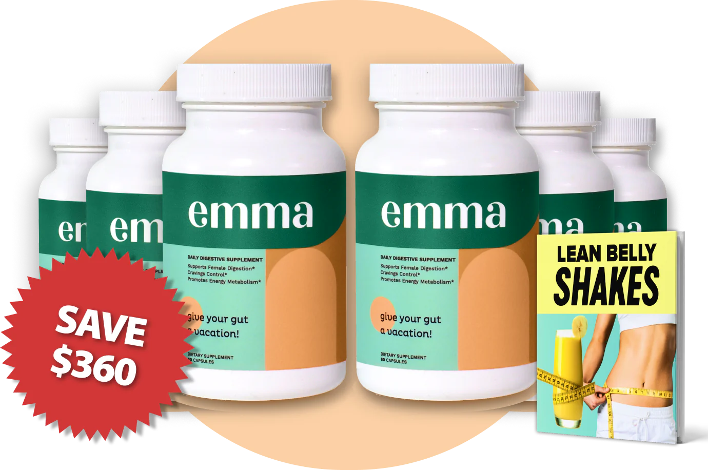EmmaRelieg GUT SUPERHERO – 6 Bottle Pack Best Value