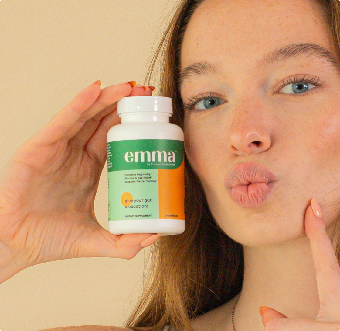 EmmaRelieg natural digestive supplement close-up